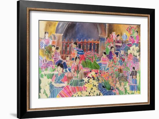 Chichicastango, Market Day-Hilary Simon-Framed Giclee Print