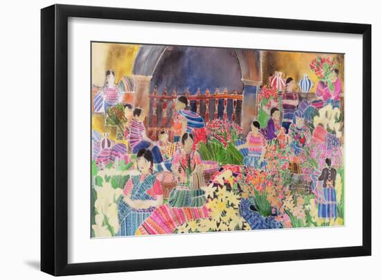Chichicastango, Market Day-Hilary Simon-Framed Giclee Print