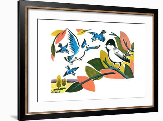 Chick-A-Dee-Dee-Dee - Jack & Jill-Florence McCurdy-Framed Giclee Print