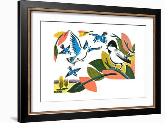 Chick-A-Dee-Dee-Dee - Jack & Jill-Florence McCurdy-Framed Giclee Print