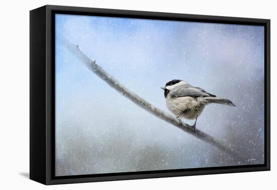 Chickadee in the Snow-Jai Johnson-Framed Premier Image Canvas