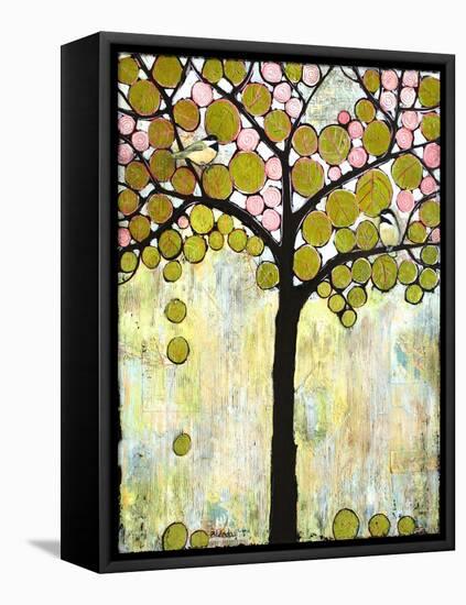 Chickadee Tree 1-Blenda Tyvoll-Framed Premier Image Canvas