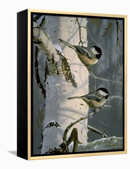 Chickadees at Dawn-Bruce Miller-Framed Premier Image Canvas