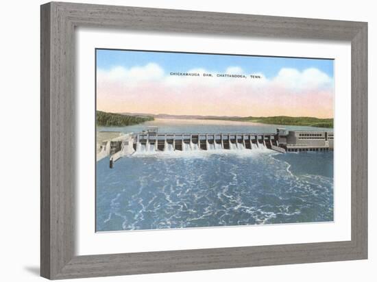 Chickamauga Dam, Chattanooga, Tennessee-null-Framed Art Print