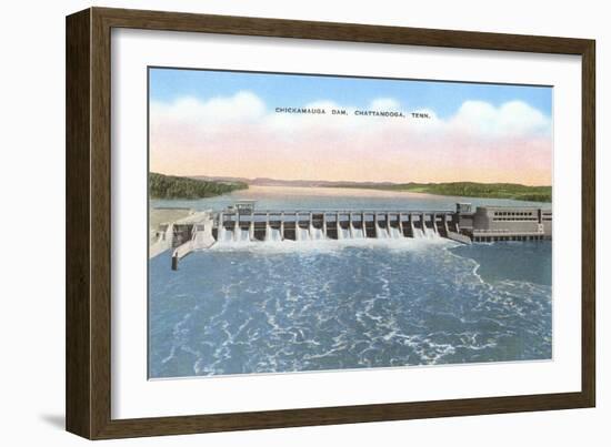 Chickamauga Dam, Chattanooga, Tennessee-null-Framed Art Print