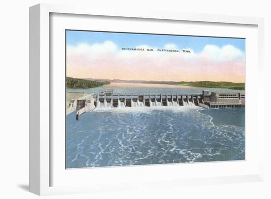 Chickamauga Dam, Chattanooga, Tennessee-null-Framed Art Print