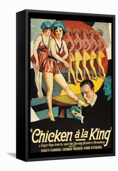 Chicken a La King-null-Framed Stretched Canvas