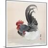 Chicken and Rooster-Ohara Koson-Mounted Giclee Print
