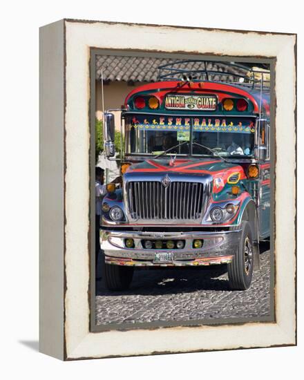 Chicken Bus, Antigua, Guatemala, Central America-Ben Pipe-Framed Premier Image Canvas