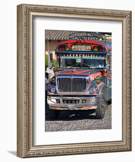 Chicken Bus, Antigua, Guatemala, Central America-Ben Pipe-Framed Photographic Print