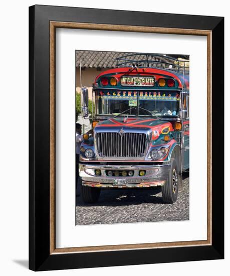 Chicken Bus, Antigua, Guatemala, Central America-Ben Pipe-Framed Photographic Print