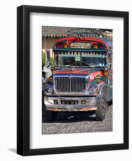 Chicken Bus, Antigua, Guatemala, Central America-Ben Pipe-Framed Photographic Print