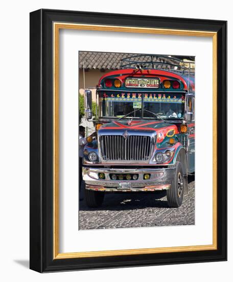 Chicken Bus, Antigua, Guatemala, Central America-Ben Pipe-Framed Photographic Print