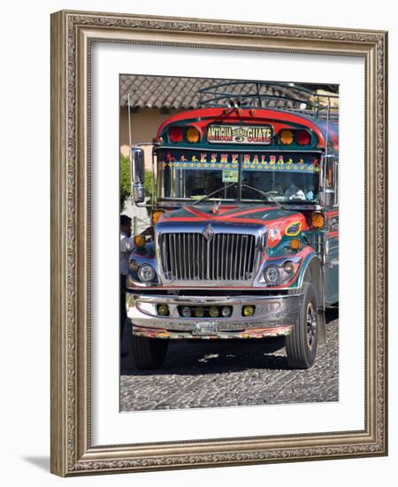 Chicken Bus, Antigua, Guatemala, Central America-Ben Pipe-Framed Photographic Print