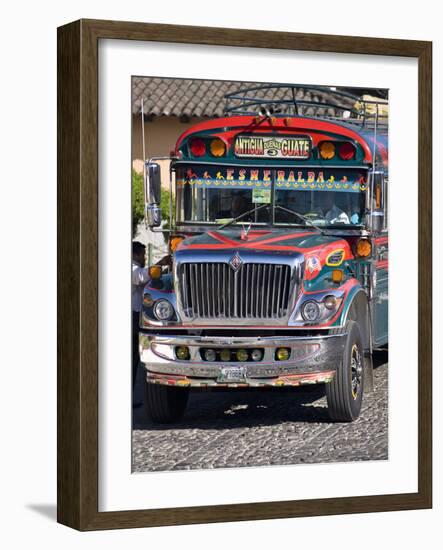 Chicken Bus, Antigua, Guatemala, Central America-Ben Pipe-Framed Photographic Print