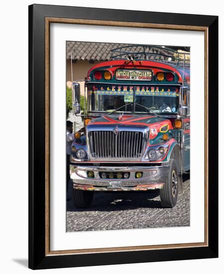 Chicken Bus, Antigua, Guatemala, Central America-Ben Pipe-Framed Photographic Print