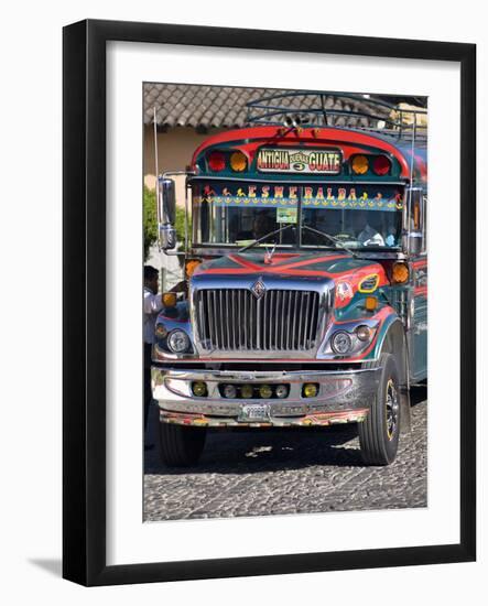 Chicken Bus, Antigua, Guatemala, Central America-Ben Pipe-Framed Photographic Print