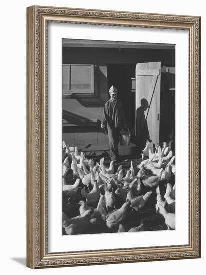 Chicken Farm, Mori Nakashima-Ansel Adams-Framed Art Print