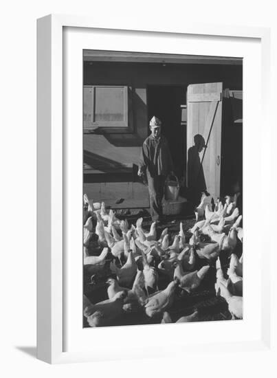 Chicken Farm, Mori Nakashima-Ansel Adams-Framed Art Print