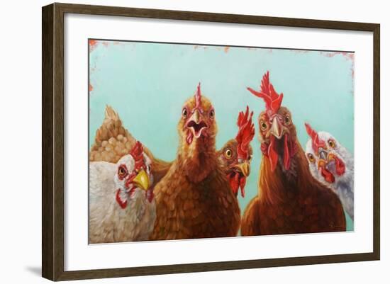 Chicken for Dinner-Lucia Heffernan-Framed Art Print