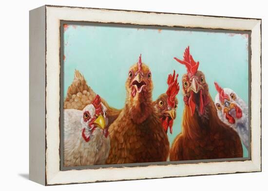 Chicken for Dinner-Lucia Heffernan-Framed Stretched Canvas