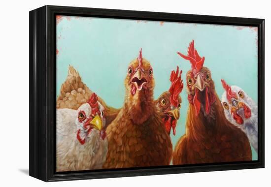 Chicken for Dinner-Lucia Heffernan-Framed Stretched Canvas