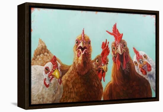 Chicken for Dinner-Lucia Heffernan-Framed Stretched Canvas