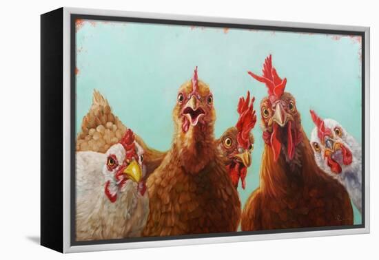 Chicken for Dinner-Lucia Heffernan-Framed Stretched Canvas