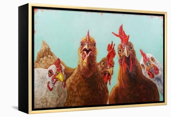 Chicken for Dinner-Lucia Heffernan-Framed Stretched Canvas