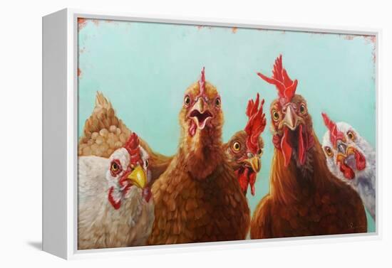 Chicken for Dinner-Lucia Heffernan-Framed Stretched Canvas