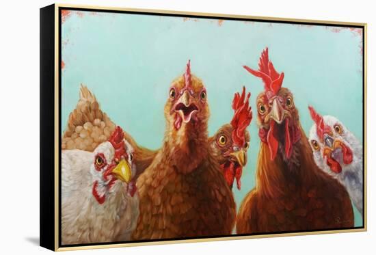 Chicken for Dinner-Lucia Heffernan-Framed Stretched Canvas