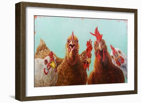 Chicken for Dinner-Lucia Heffernan-Framed Premium Giclee Print