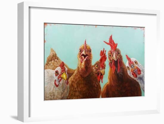 Chicken for Dinner-Lucia Heffernan-Framed Art Print