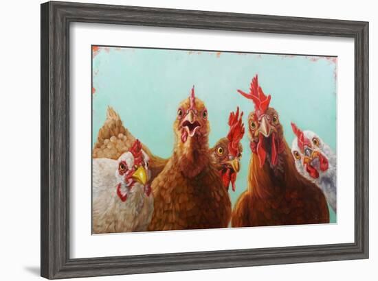 Chicken for Dinner-Lucia Heffernan-Framed Art Print