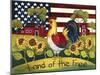 Chicken, Land of the Free-Laurie Korsgaden-Mounted Giclee Print