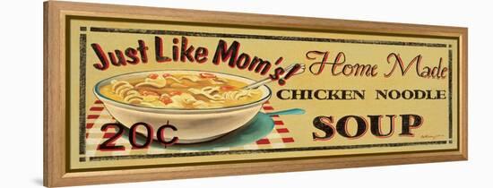 Chicken Noodle Soup-Catherine Jones-Framed Stretched Canvas