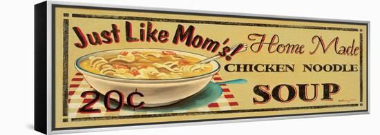 Chicken Noodle Soup-Catherine Jones-Framed Stretched Canvas