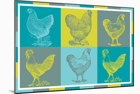 Chicken Pop 1-null-Mounted Giclee Print