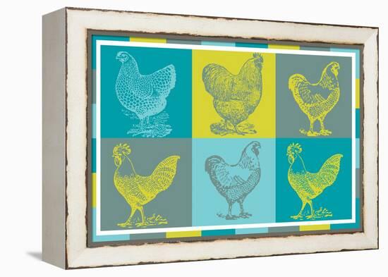 Chicken Pop 1-null-Framed Premier Image Canvas