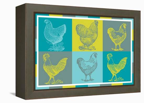 Chicken Pop 1-null-Framed Premier Image Canvas