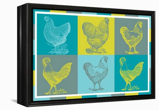 Chicken Pop 1-null-Framed Premier Image Canvas