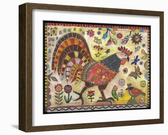 Chicken Rorie Color-Jill Mayberg-Framed Giclee Print