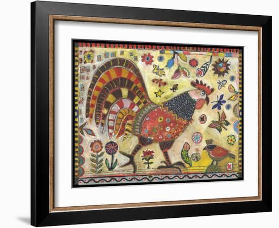 Chicken Rorie Color-Jill Mayberg-Framed Giclee Print