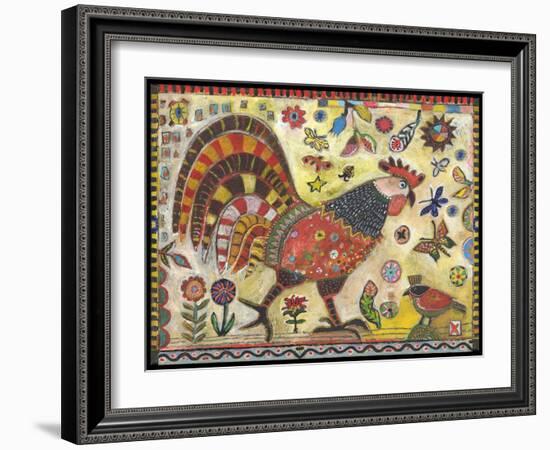 Chicken Rorie Color-Jill Mayberg-Framed Giclee Print