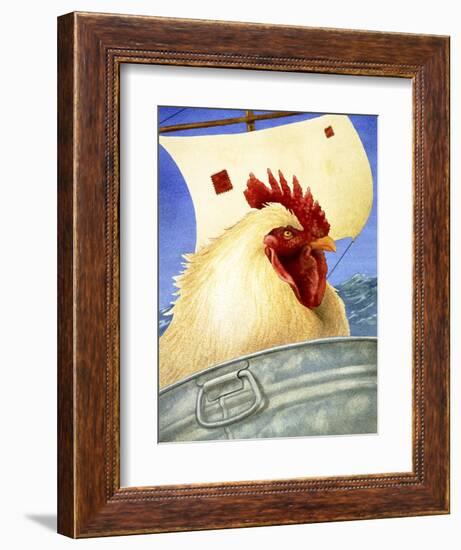 Chicken Ship-Will Bullas-Framed Giclee Print