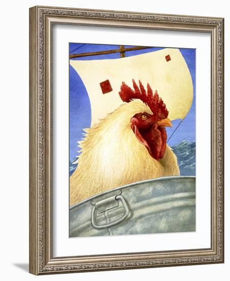 Chicken Ship-Will Bullas-Framed Giclee Print