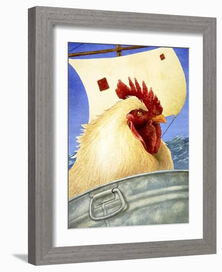 Chicken Ship-Will Bullas-Framed Giclee Print