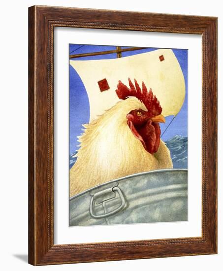 Chicken Ship-Will Bullas-Framed Giclee Print