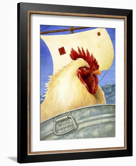 Chicken Ship-Will Bullas-Framed Giclee Print