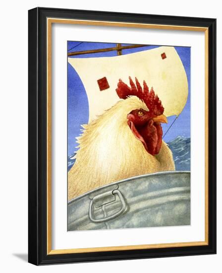 Chicken Ship-Will Bullas-Framed Giclee Print